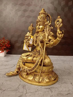 DecorsOne Brass Rajareswari Amman Idol 10"