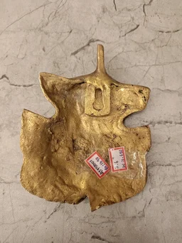 DecorsOne Brass Leaf Ganesha Wall Mount 6"