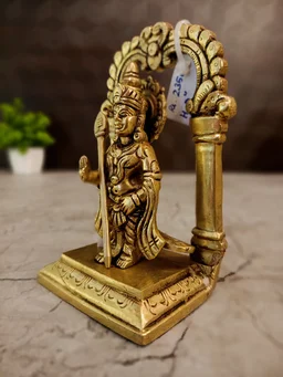 DecorsOne Brass Arch Bala Murugan Idol 5"