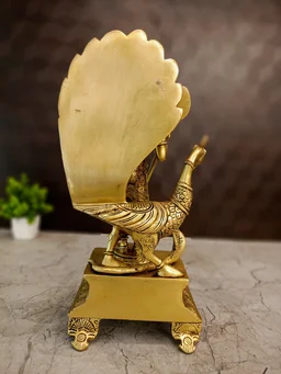 DecorsOne Brass Fine Crafted Lord Murugan Idol 12"