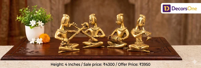 DecorsOne Brass Music Set 4"