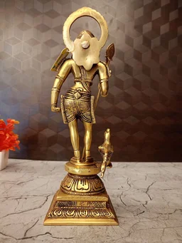 Brass Palani Murugan Statue , Pure And Antique Finish / Bring Home Divine Grace and Victorious Energy with Our Handcrafted Brass Murugan Idol