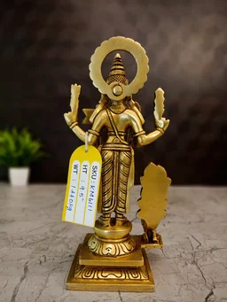 DecorsOne Brass Thiruchendur Murugan Idol 9.5"