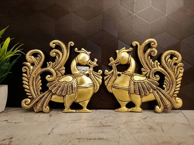 DecorsOne Brass Annam Wall Mount Pair - 6"