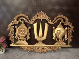 DecorsOne Buy Brass Perumal Namam Wall Mount For Pooja Door