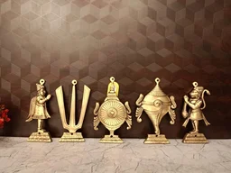 DecorsOne Brass Perumal Nammam Wall Mount 9"
