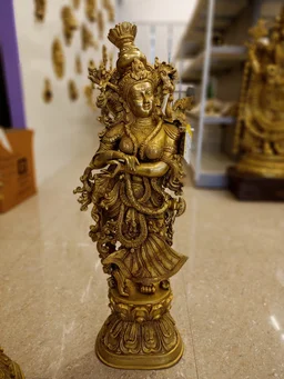 DecorsOne Brass Radha Idol 29"