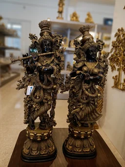 DecorsOne Brass Radha Krishna Statue 29″