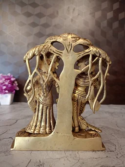 DecorsOne Buy Brass Radha Krishna With Tree Idol