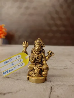DecorsOne Brass Miniature Shiva Idol