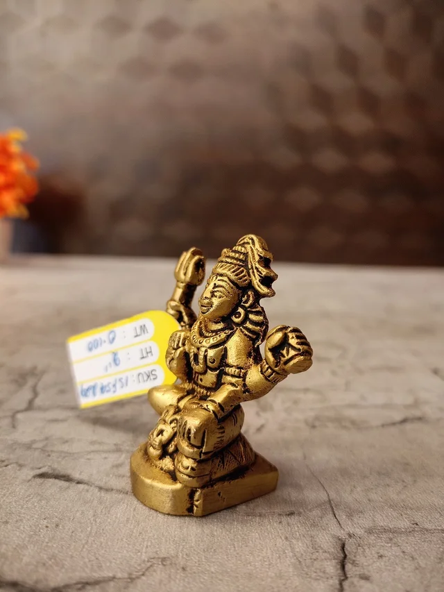 DecorsOne Brass Miniature Shiva Idol
