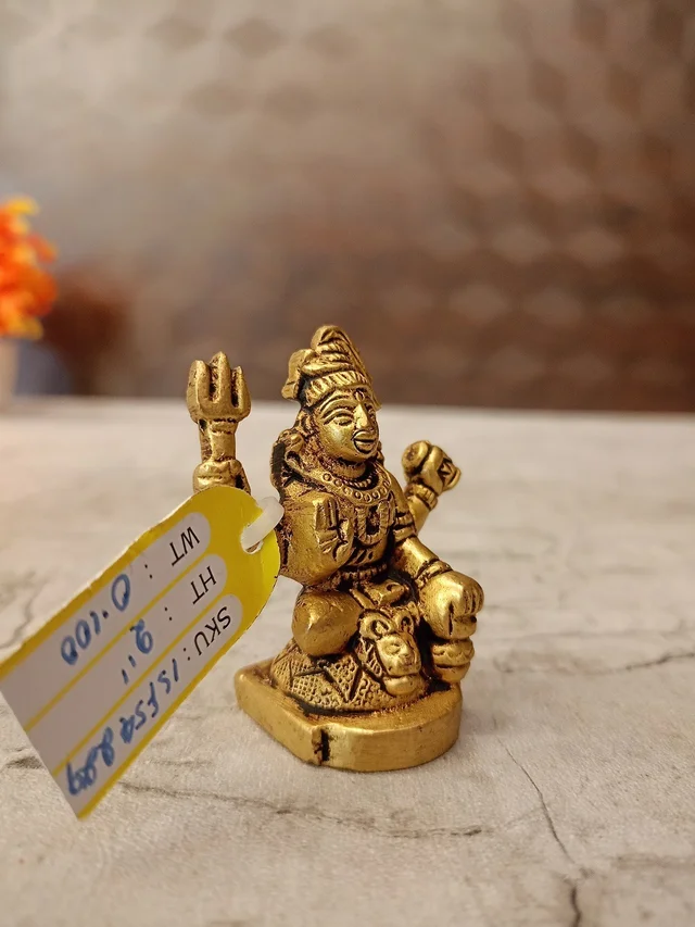 DecorsOne Brass Miniature Shiva Idol