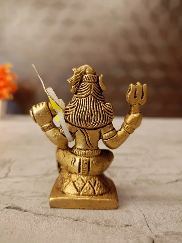 DerorsOne Brass Shiva Idol For Pooja