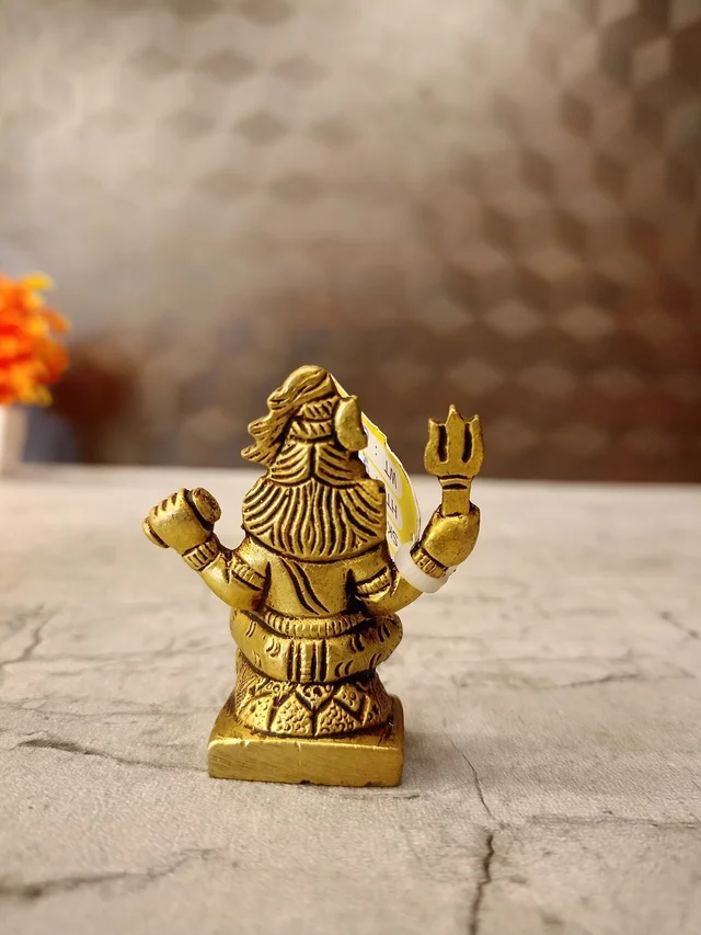 DecorsOne Brass Miniature Shiva Idol