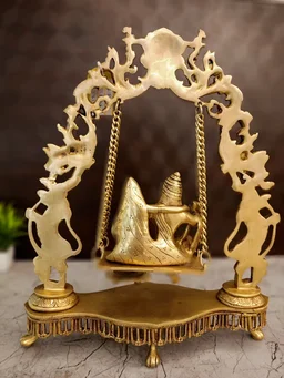DecorsOne Brass Swing Radha Krishnan Idol 18"