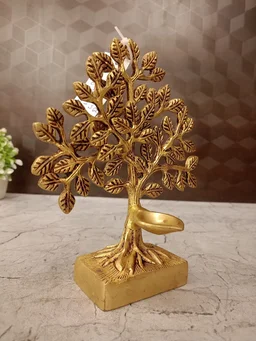 DecorsOne Brass kalpaviruksha Tree With Diya 7"