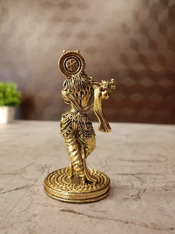 DecorsOne Brass Fine art Krishna