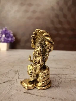 DecorsOne Brass Fine art Lakshmi Narashimar Idol