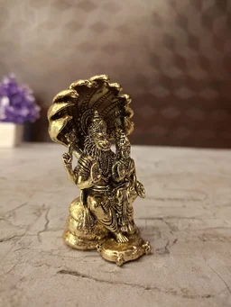 DecorsOne Brass Fine art Lakshmi Narashimar Idol