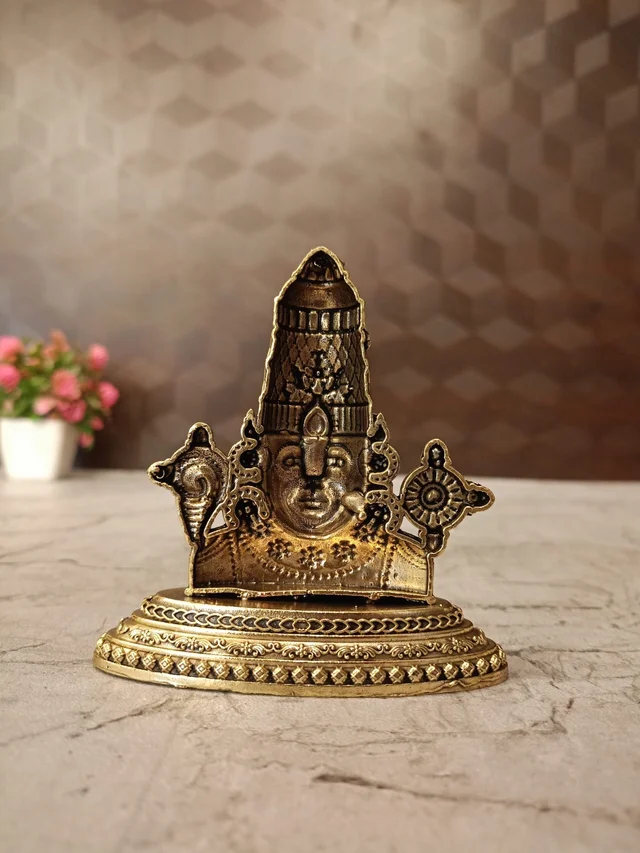 DecorsOne Brass Fine Art Perumal Face