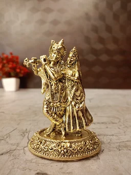 DecorsOne Brass Fine art Radha Krishna Idol