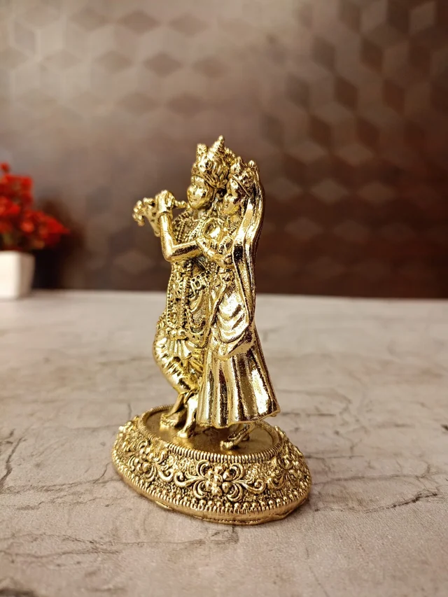 DecorsOne Brass Fine art Radha Krishna Idol