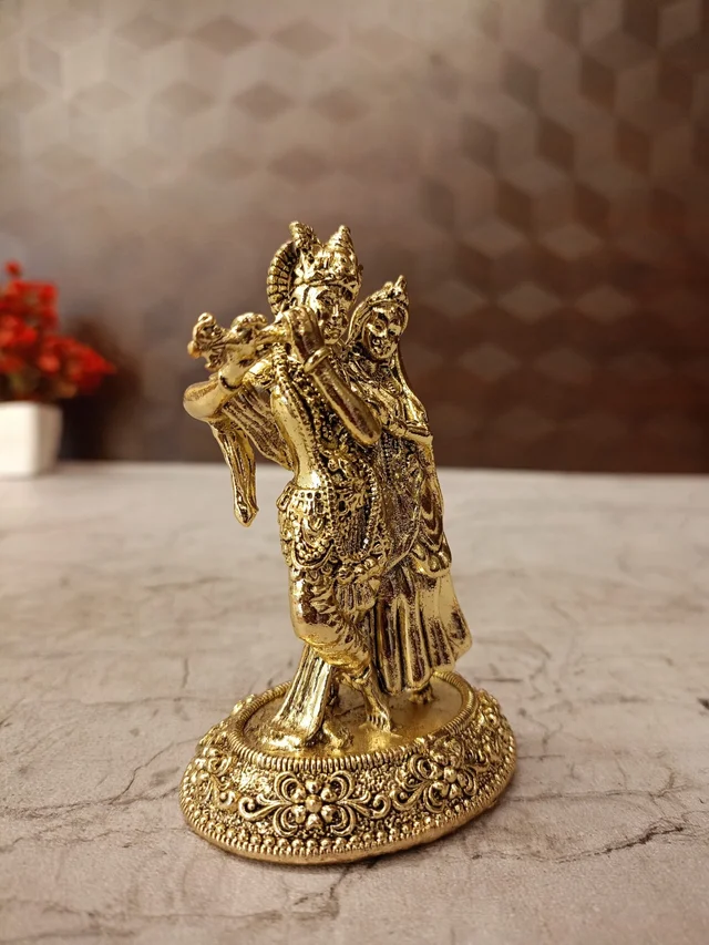 DecorsOne Brass Fine art Radha Krishna Idol