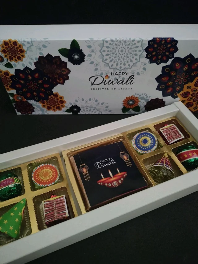 Diwali Gift Pack With Cracker Theme Chocolate 