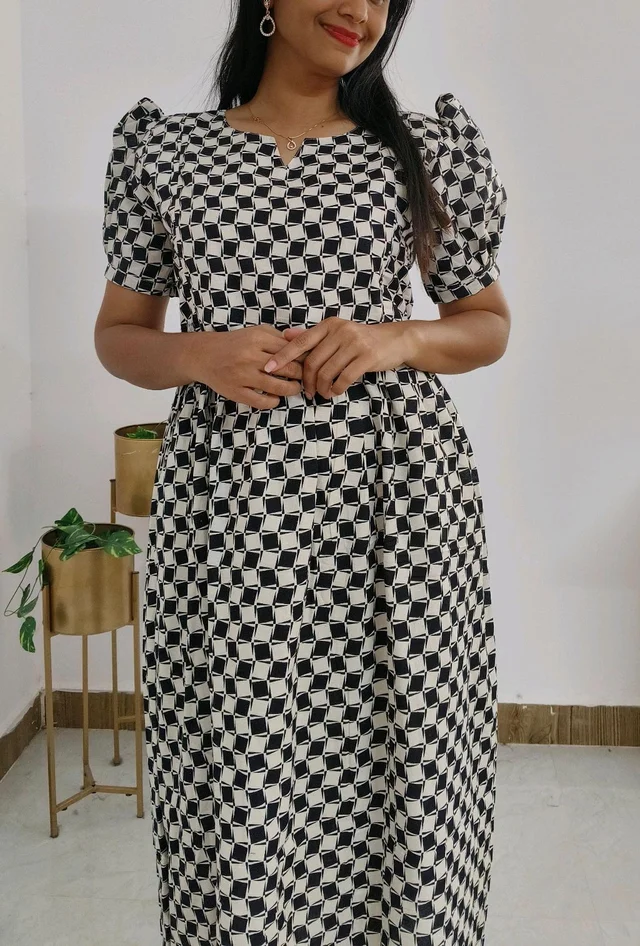 Chess pattern-cotton Feeding - XXL, White