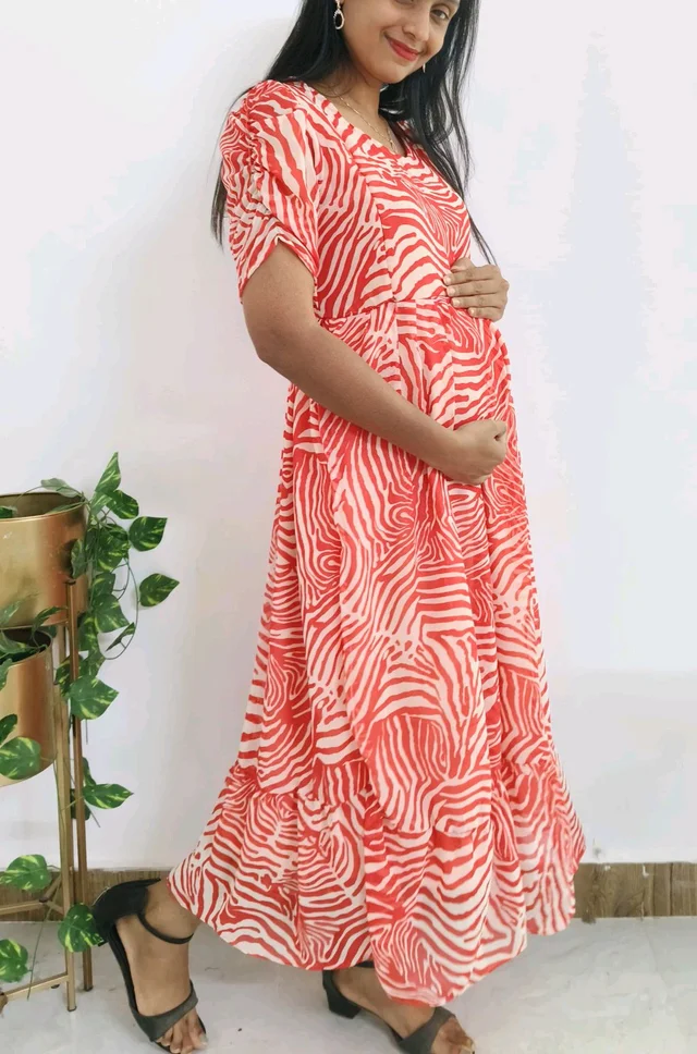 georgette Feeding kurti - Roman, 3XL