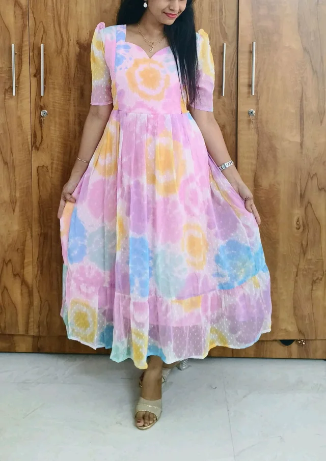 Multi Georgette feeding maxi - 3XL