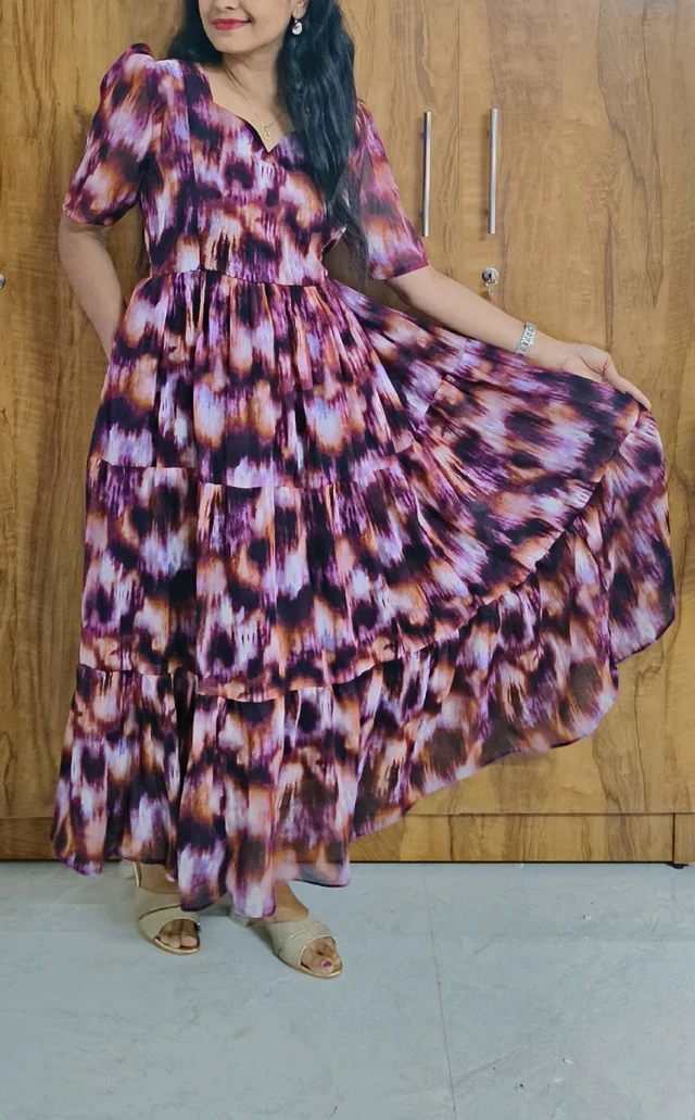 Wine Georgette feeding maxi - L