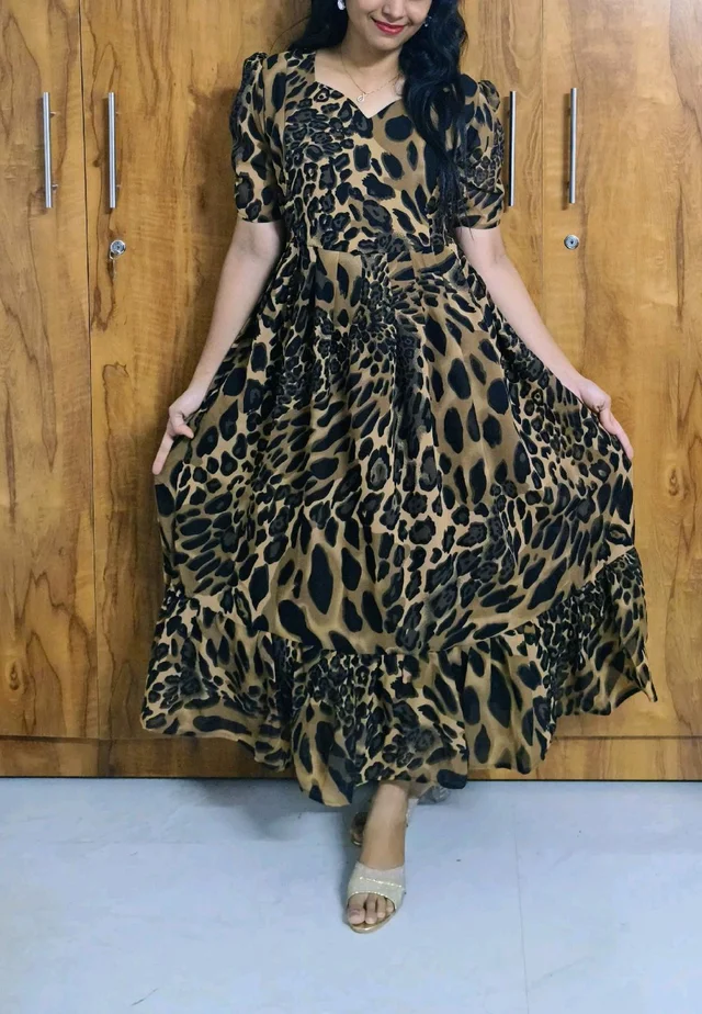Animal Georgette feeding maxi - L