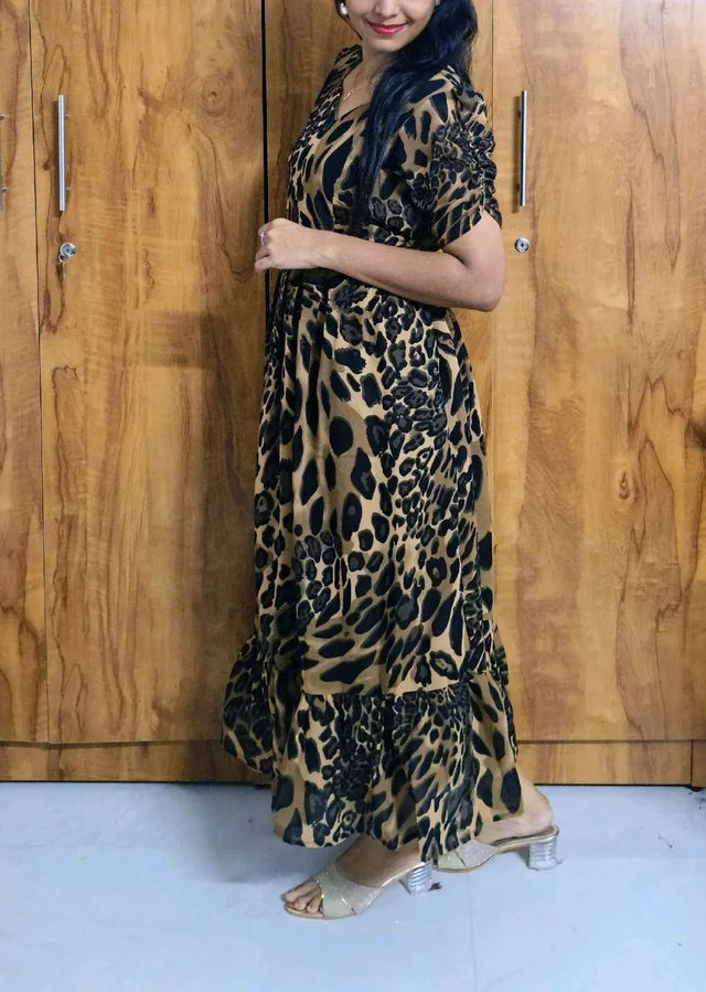 Animal Georgette feeding maxi - L