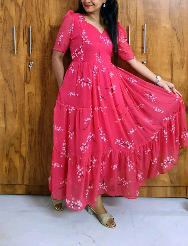Floral Georgette feeding maxi - XL