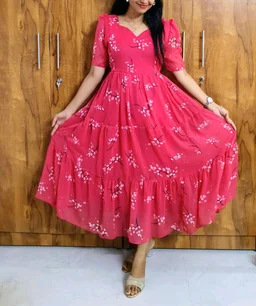 Floral Georgette feeding maxi - XL
