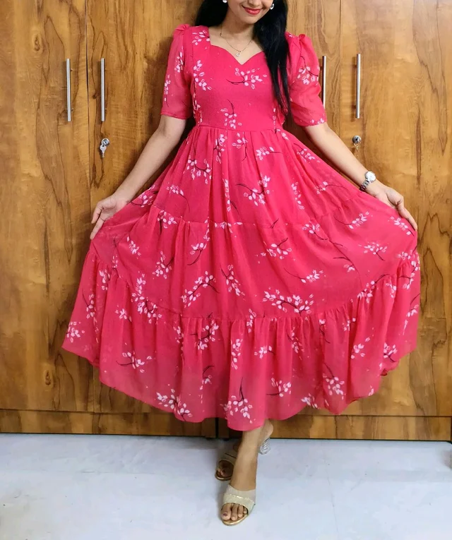 Floral Georgette feeding maxi - XL