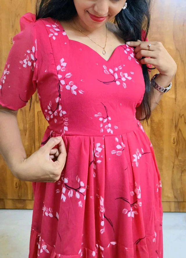 Floral Georgette feeding maxi - XL