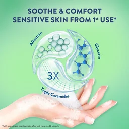 Cetaphil Soothing Foam Face Wash 200ml Foaming Cleanser for Dry to Normal ,Sensitive Skin | With Triple Ceramides | Paraben, Sulphate & Allergen Free