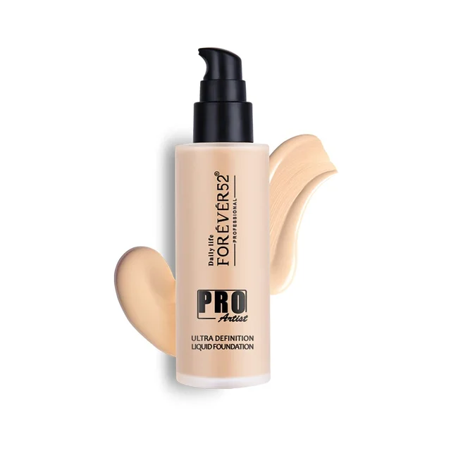Forever52 Daily Life Pro Artist Ultra Definition Liquid Foundation Custard-02 60ml | Professional Waterproof Matte Foundation | Smooth Finish, Lightweight & Full Coverage
