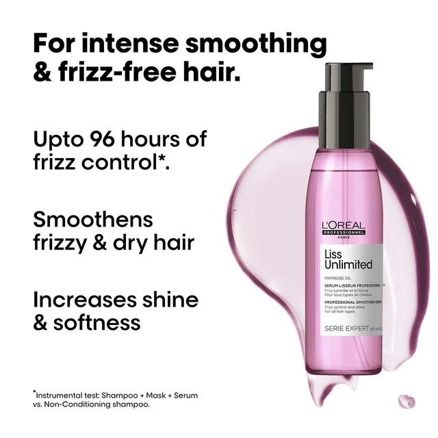 Loreal Professionnel Liss Unlimited Serum 125ml | For Unruly Hair