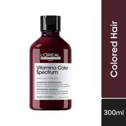 Loreal Professionnel Vitamino Color Spectrum Shampoo 300ml For All Coloured Hair With Ferulic Acid & Citric Acid | Locks Day 1 Color Vibrancy | Salon Colour Care