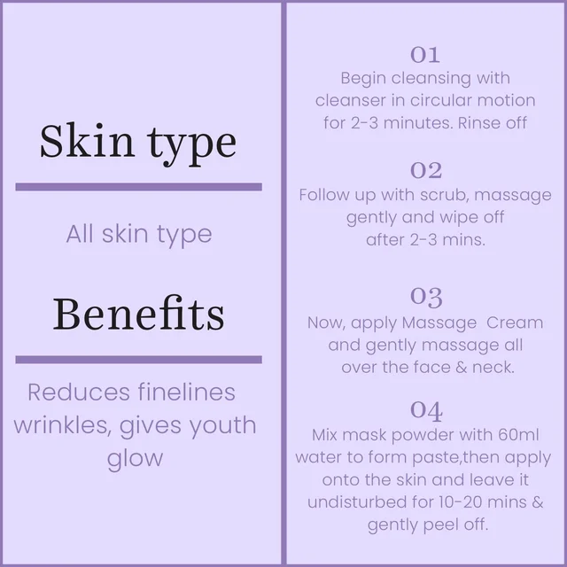 O3+ Professional Anti-Ageing Facial Kit 45g | Skin Firming Facial for Wrinkles & Youthful Glow