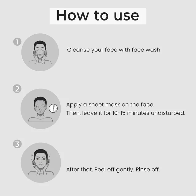 O3+ Professional Energy White Charcoal Sheet Mask 30ml | Detox Face Mask for Brightening & Oil Control