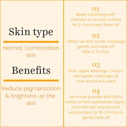 O3+ Professional Vitamin C Facial Kit 45g | Glow Facial Kit for Brightening & Radiant Skin | Single Dose
