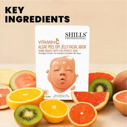 Shills Professional SHILLS Professional Algae Peel Off Jelly Facial Mask 100g 6 Variants Vitamin C | Deep Cleansing, Hydration & Skin Brightening | Spa Treatment for All Skin Types