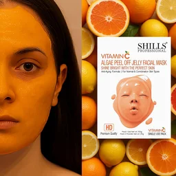 Shills Professional SHILLS Professional Algae Peel Off Jelly Facial Mask 100g 6 Variants Vitamin C | Deep Cleansing, Hydration & Skin Brightening | Spa Treatment for All Skin Types