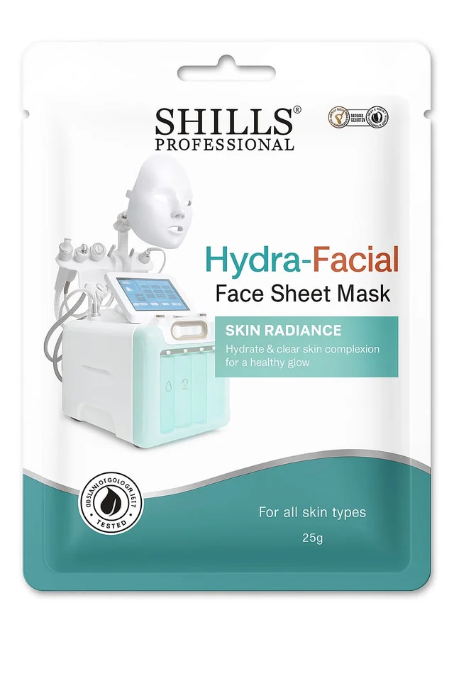Shills Professional Face Sheet Mask Set with Hydra Facial | Purifying & Detoxifying Care | Deep Cleansing, Hydrating & Brightening | Suitable for All Skin Types
