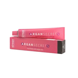 Streax Argan Secrets 3 Dark Brown 60g |Salon Professional Hair Color | Argan-Enriched Hair Color for Long-Lasting Shine | Hydrates, Nourishes & Grey Coverage
