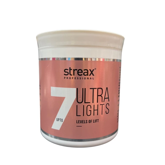 Streax Professional Ultralight Hair Highlights Blonder Powder 500g | Professional Hair Lightener for Salon Bleaching & Blonde Highlights | Even Lift & Vibrant Color